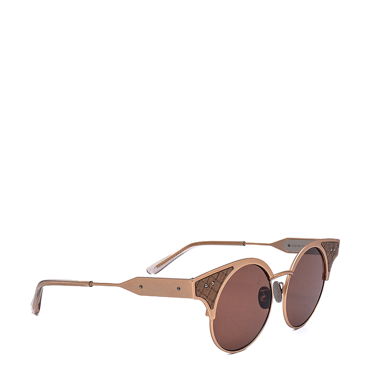 BOTTEGA VENETA -Cat Eye Ruthenium Gold Toned Sunglasses 